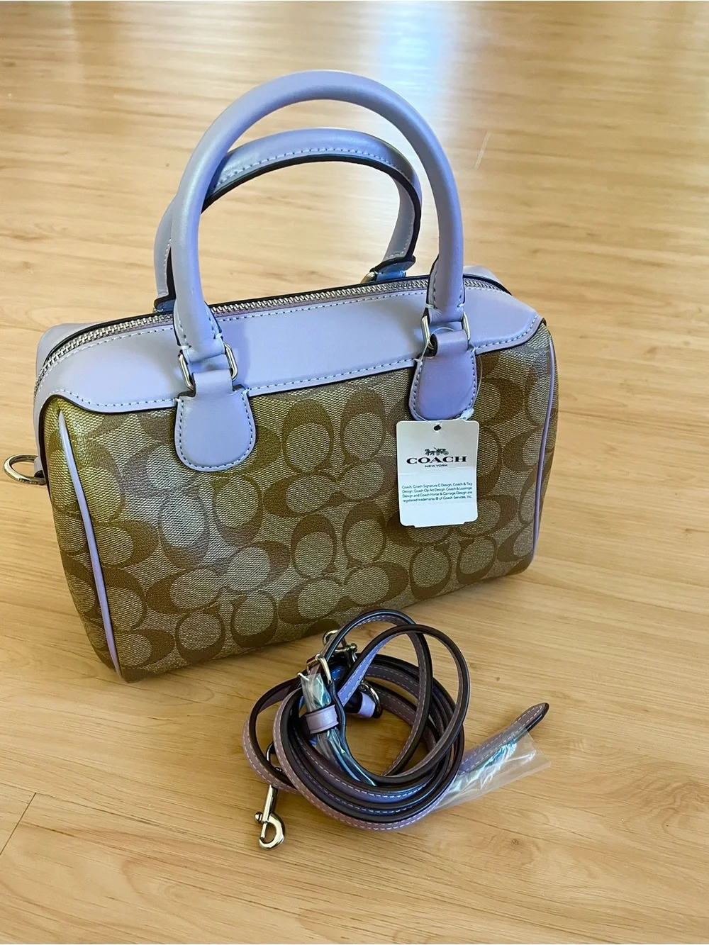 Coach Signature Mini Bennett Khaki Jasmine#F32203